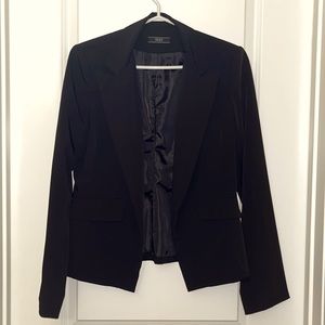 Black blazer satin feel